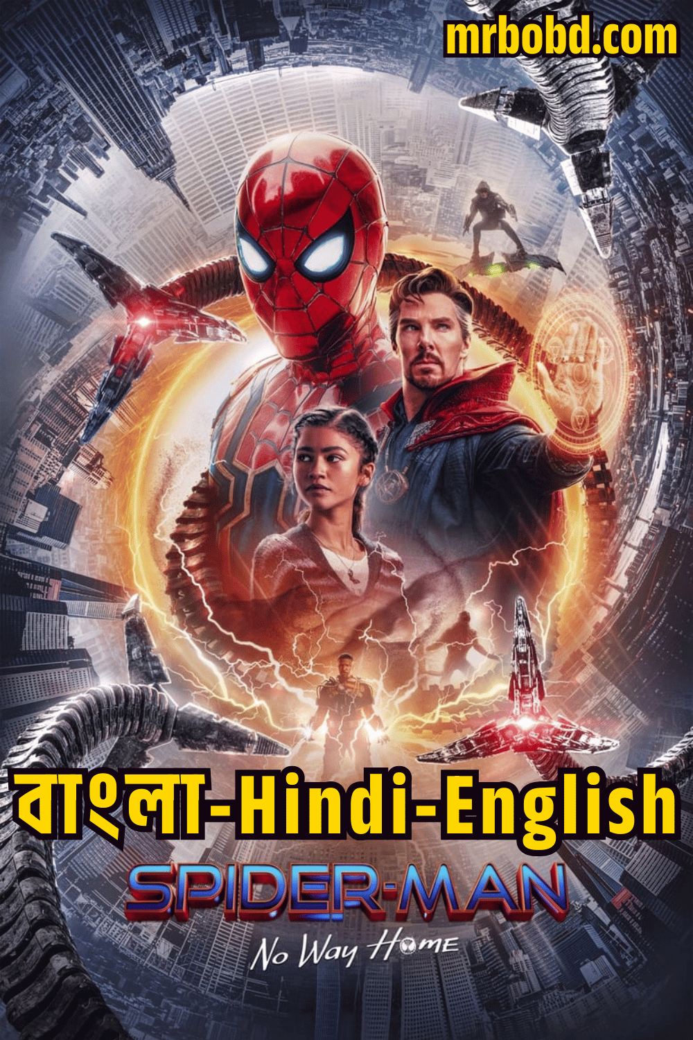 Spider-Man No Way Home (2021) Bangla/Hindi/English – Full Movie Download & Watch FREE – MRBOBD.COM